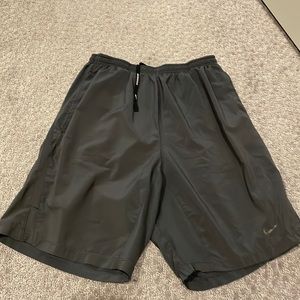 Dark gray Nike athletic shorts